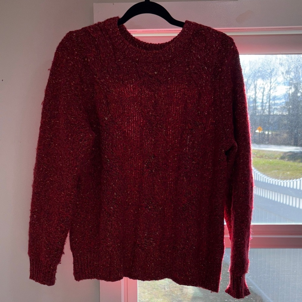 a new day Marled Red Knit Sweater